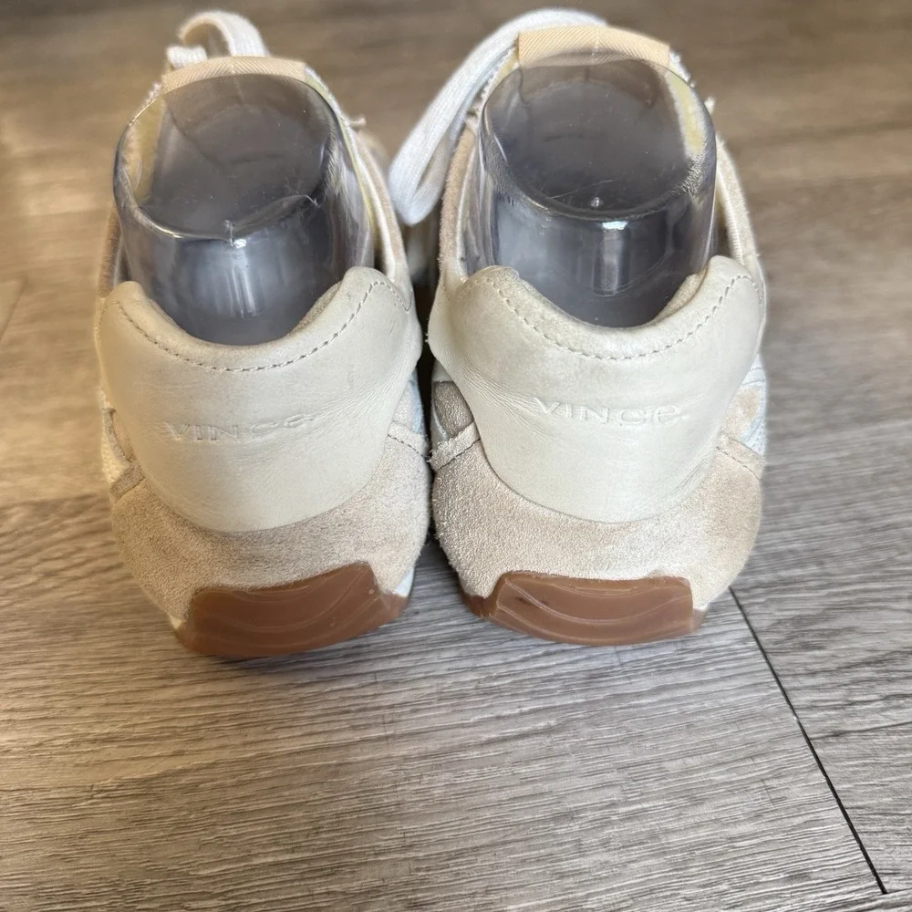 Vince Oasis New Camel Suede and Leather Runner Sneaker Size 10 Women‎ White Foam